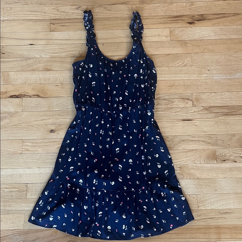 Banana Republic Charcoal Floral Dress